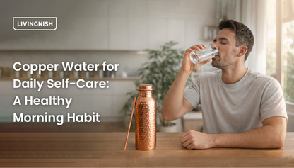 100% Pure Ayurvedic Copper Water Bottle - Classic Glossy Finish