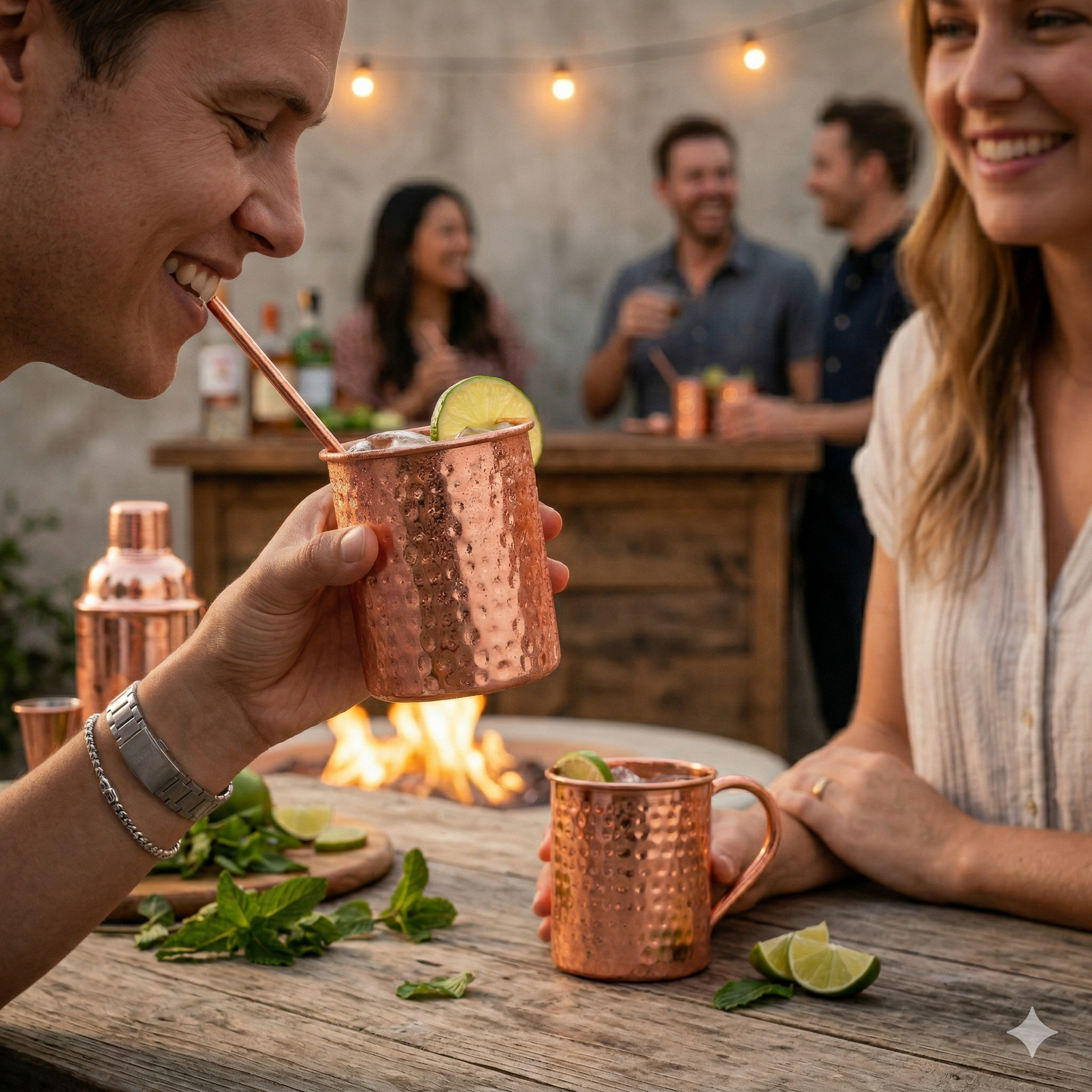 100% Pure Copper Mug 2 pcs Set– 16 oz | Handcrafted, Heavy Gauge| Moscow Mule Cup, Ayurvedic Benefits