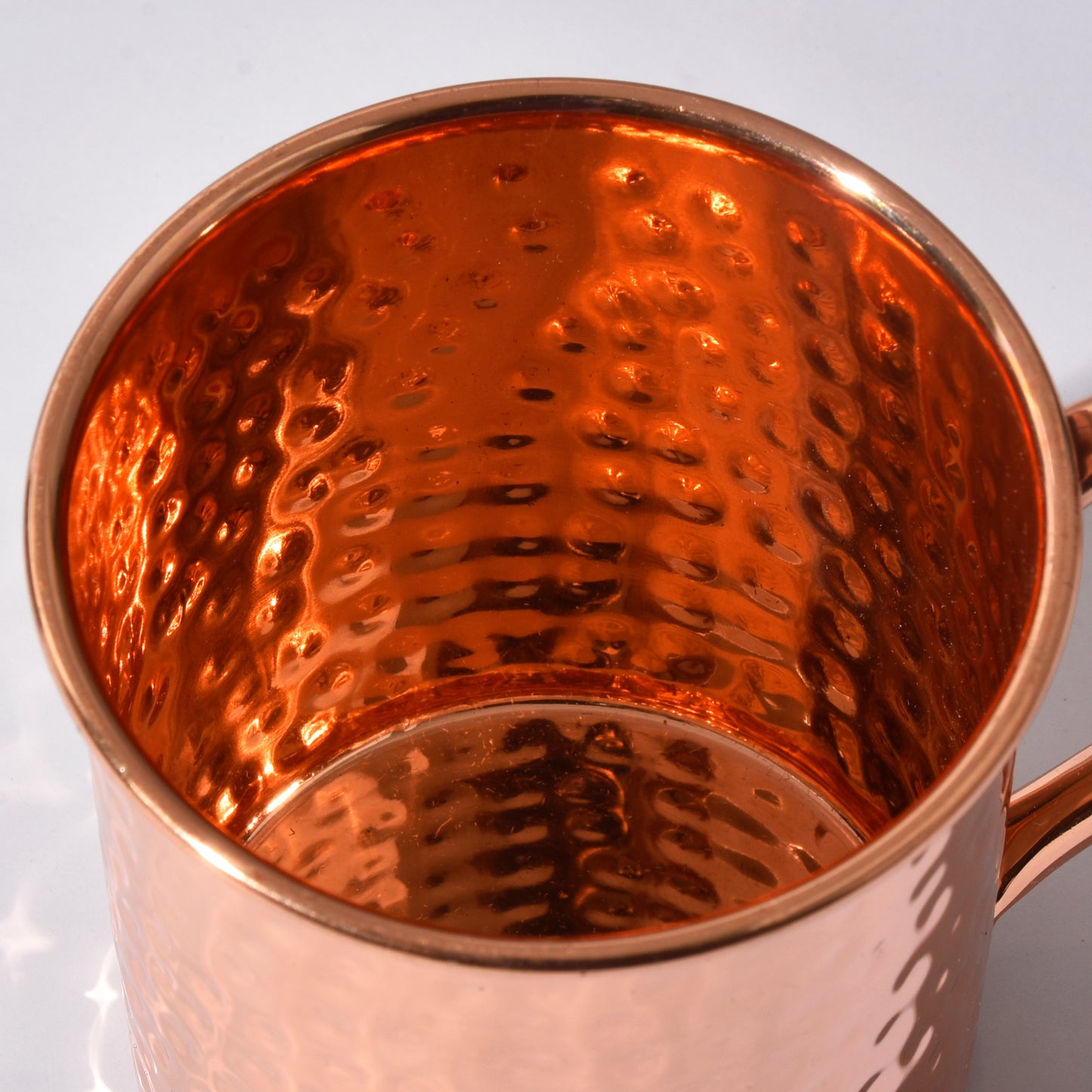 100% Pure Copper Mug 4 pcs Set( 2 Mugs, 2 Straw) | Handcrafted, Heavy Gauge | Moscow Mule Cup I CL/HM